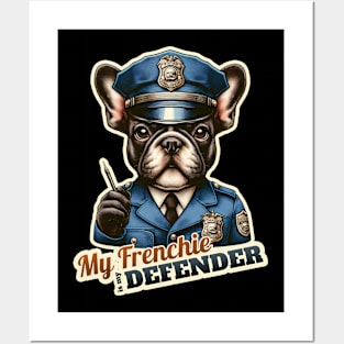 French Bulldog Police Posters and Art